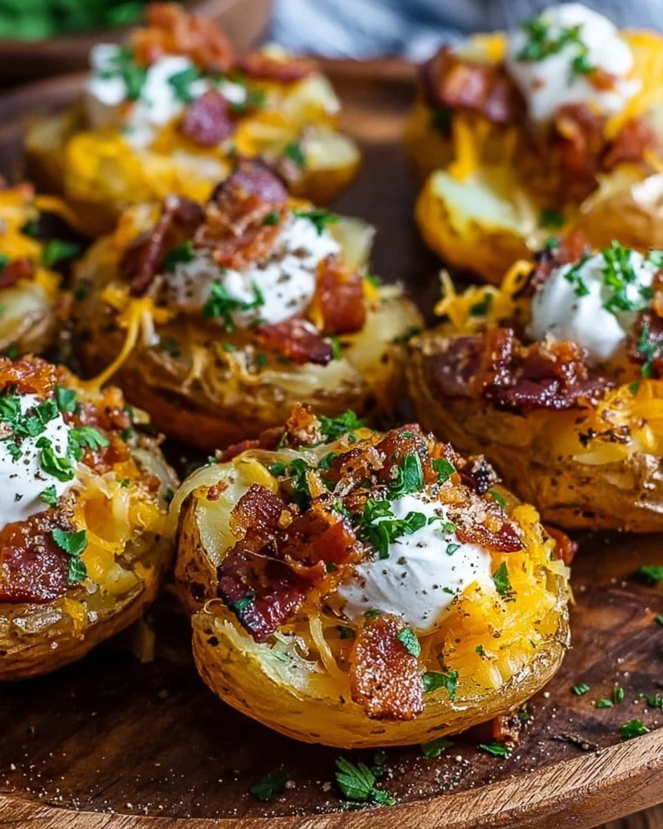 Blackstone Loaded Smashed Potatoes