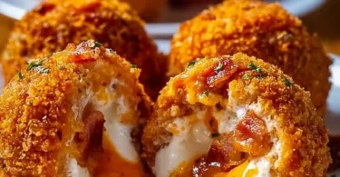 Buffalo Chicken Bacon Mozzarella Bombs on a platter for game day enjoyment.