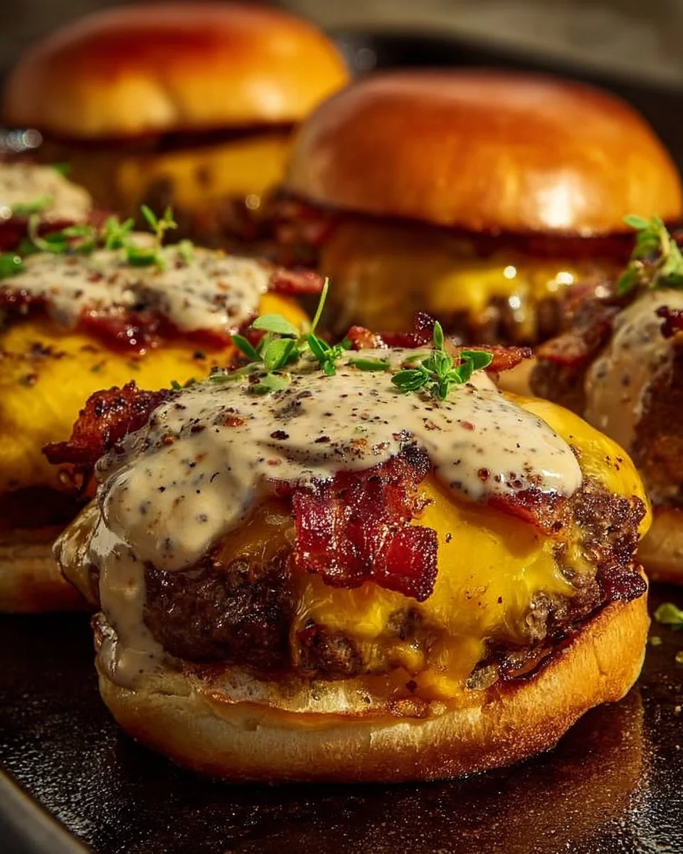 Delicious Crack Burgers served with fresh toppings and crispy fries