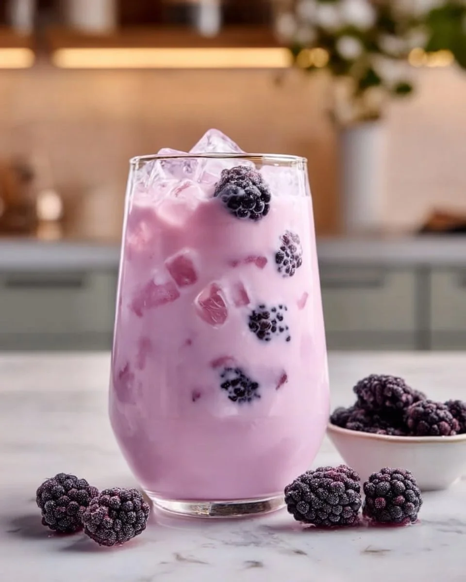 Homemade Blackberry Coconut Pink Drink (Starbucks-Inspired)