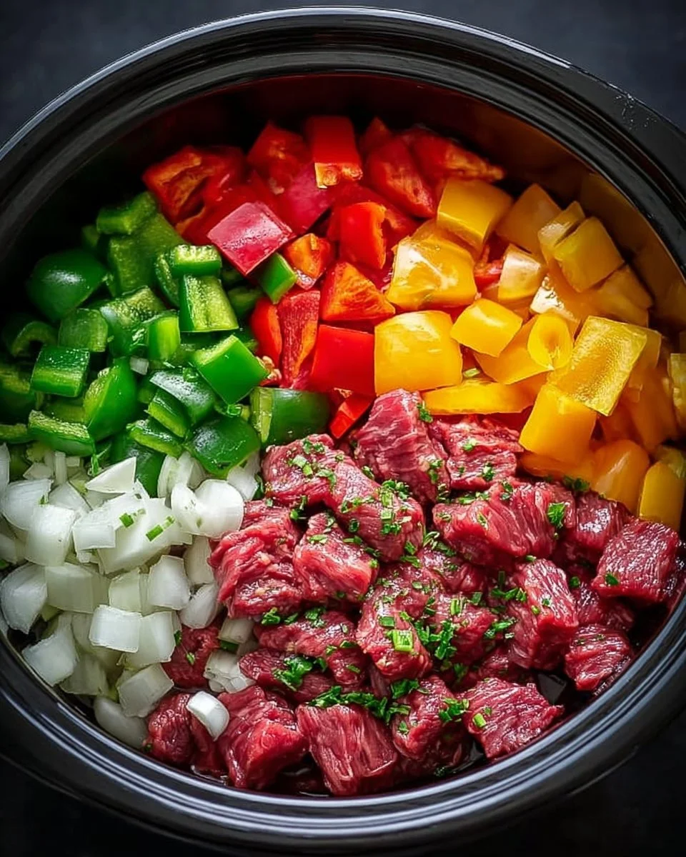 Slow Cooker Honey Garlic Beef served with vegetables in a bowl