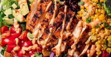 Southwest Avocado Chicken Salad with fresh ingredients and vibrant flavors