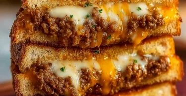 Ultimate Cheesy Ground Beef Melt with savory beef and melted cheese