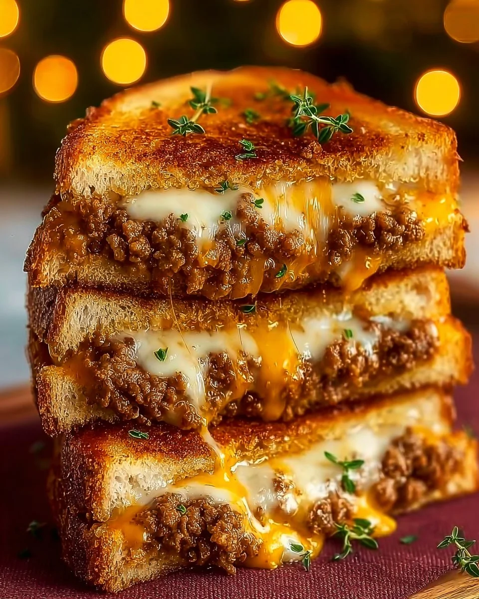 Ultimate Cheesy Ground Beef Melt with savory beef and melted cheese